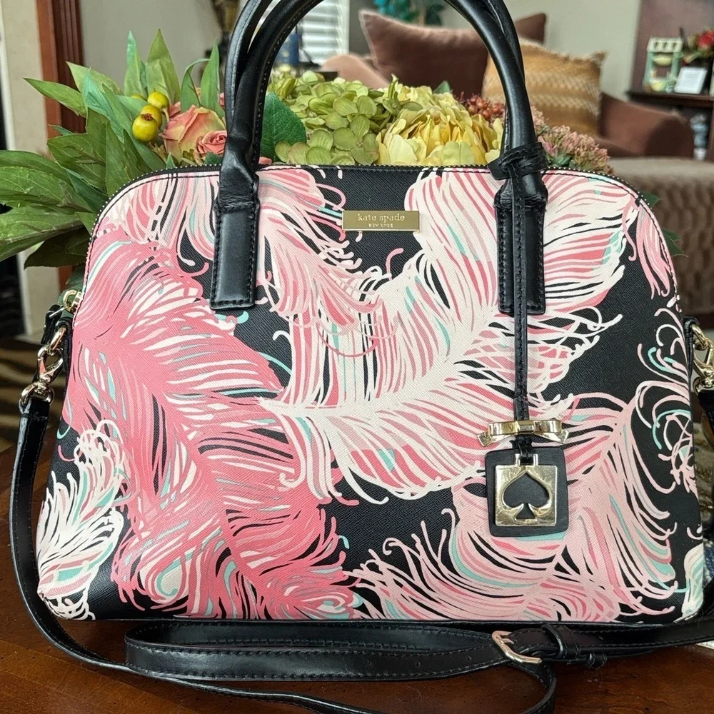 Kate Spade Brightwater Drive Small Rachelle Handbag Tropical Crossbody Purse